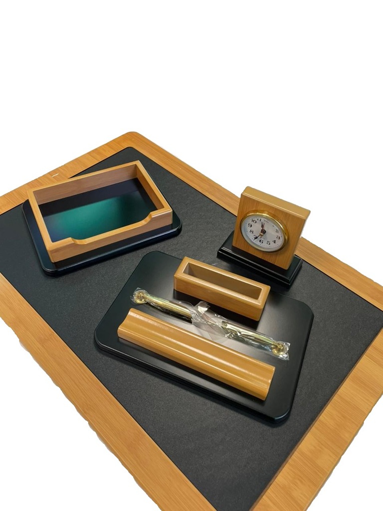 Набор для руководителя 11 предметов ON PU108-9G Шпон